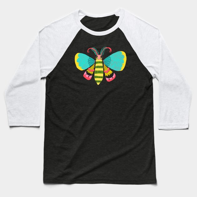 Butterfly Baseball T-Shirt by ezrawsmith